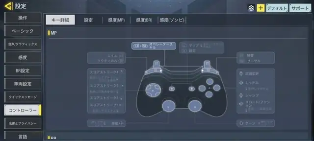 Call of Duty Mobileでコントローラ接続でジャイロエイムをする方法