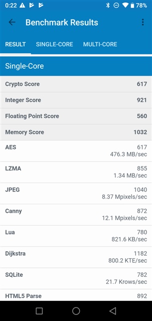 Geekbench 4.4.1 UMIDIGI A5 Pro MT6763 Helio P23