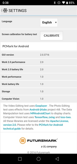 PCMark v2.0.3716 UMIDIGI A5 Pro MT6763 Helio P23