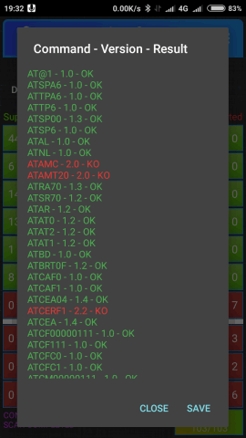 青スケルトンの ELM327アダプタ V1.5 ELM327 Identifier