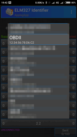 Konnwei KW904 ELM327アダプタ ELM327 Identifier