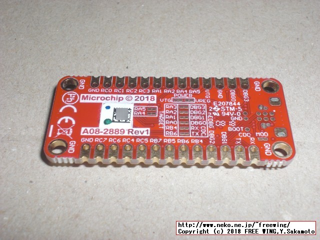 MPLAB Xpress Board PIC16F18446開発基板