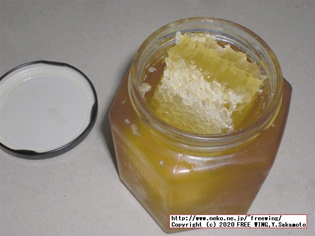 2020年 外国産の巣蜜（コムハ二ー、蜂の巣）をアマゾンの通信販売で買ってみた