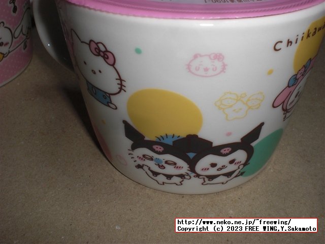 ちいかわ サンリオ コラボ商品 ファミリーマート限定 白桃ゼリー マグカップを入手！！