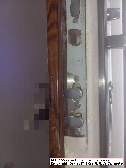 中国の高級マンションの玄関の鍵