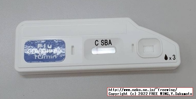 その後、療養して病院の検査キットで陰性になりました