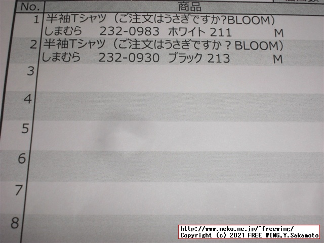 しまむらでごちうさのＴシャツを買ってみた！