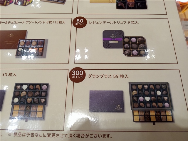 高級チョコレートのゴディバ