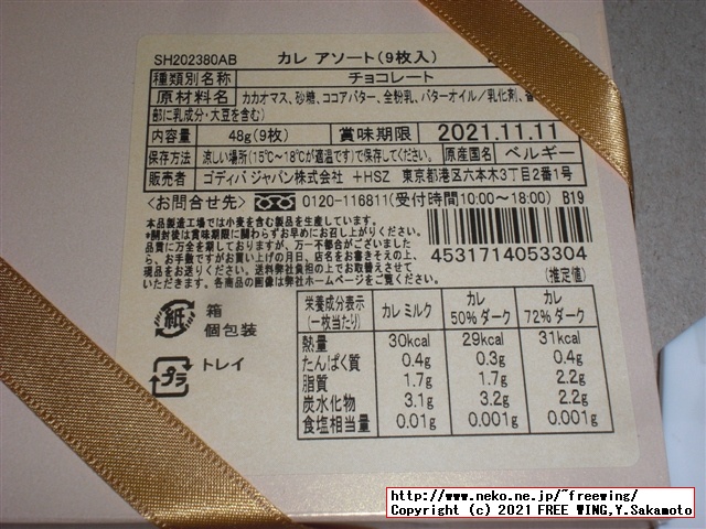 2021年 ゴディバ バレンタイン チョコを買ってみた！
