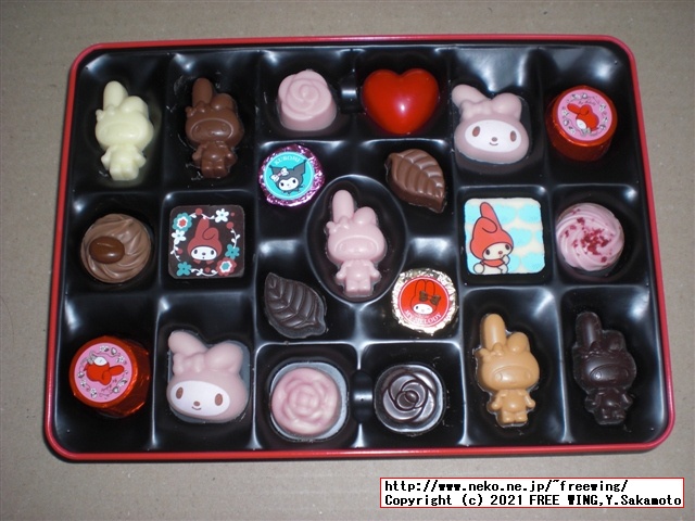 Goncharoffのバレンタイン マイメロ、猫のアンジュジュのチョコを買ってみた！