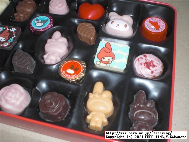 Goncharoffのバレンタイン マイメロ、猫のアンジュジュのチョコを買ってみた！