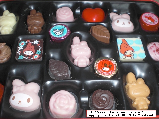 Goncharoffのバレンタイン マイメロ、猫のアンジュジュのチョコを買ってみた！