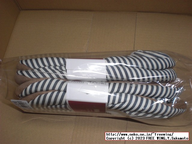 グンゼ ボーダー柄ルームシューズ AUS750