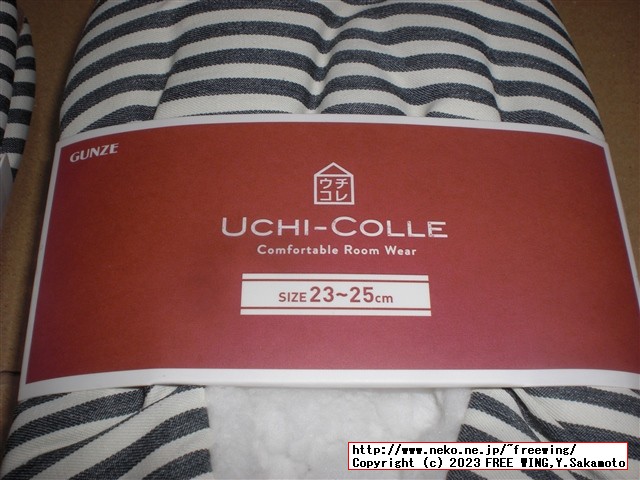 グンゼ ボーダー柄ルームシューズ AUS750