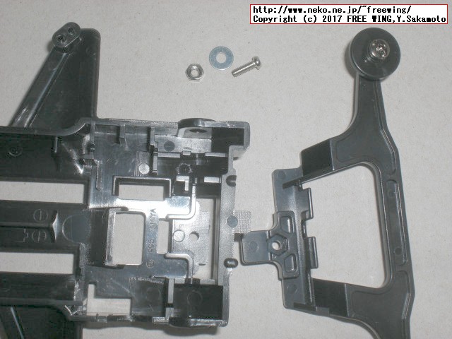 タミヤ フルカウル ミニ四駆シリーズ サイクロンマグナム TRF スーパー TZシャーシ、組み立て方法