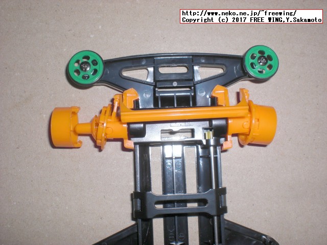 タミヤ ミニ四駆シリーズ ステアリングシステムセット スーパー TZシャーシ、組み立て方法