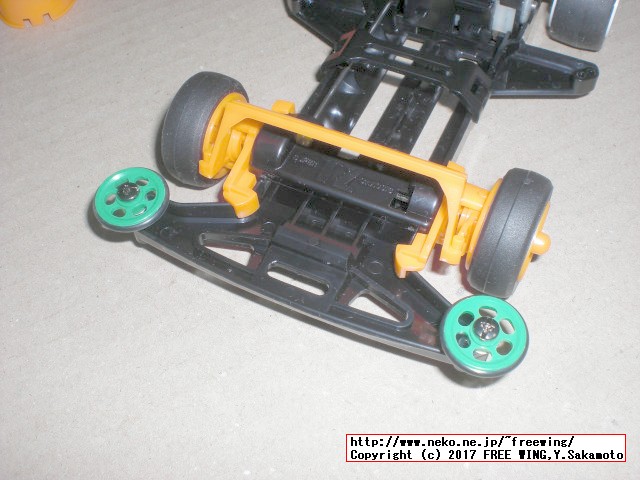 タミヤ ミニ四駆シリーズ ステアリングシステムセット スーパー TZシャーシ、組み立て方法