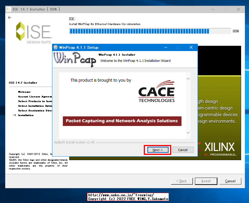 Xilinxの FPGAの開発ソフトウェア ISE WebPACK 14.7を Windows 10にインストールして動かす方法
