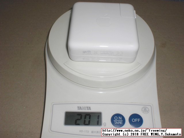 MacBook Pro 2018 13インチ A1989 純正充電器 61W