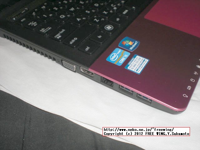 ASUS Notebook pink Core i5-3210M Win7 HP ピンク K55A-SXPINK