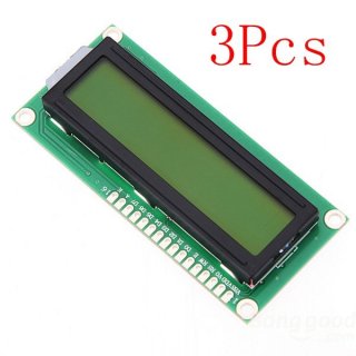 SKU238161 3Pcs 1602 Character LCD Display Module Yellow Backlight For Arduino