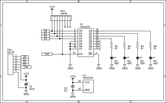 BSch3Vの回路図の「イメージファイル出力」の例