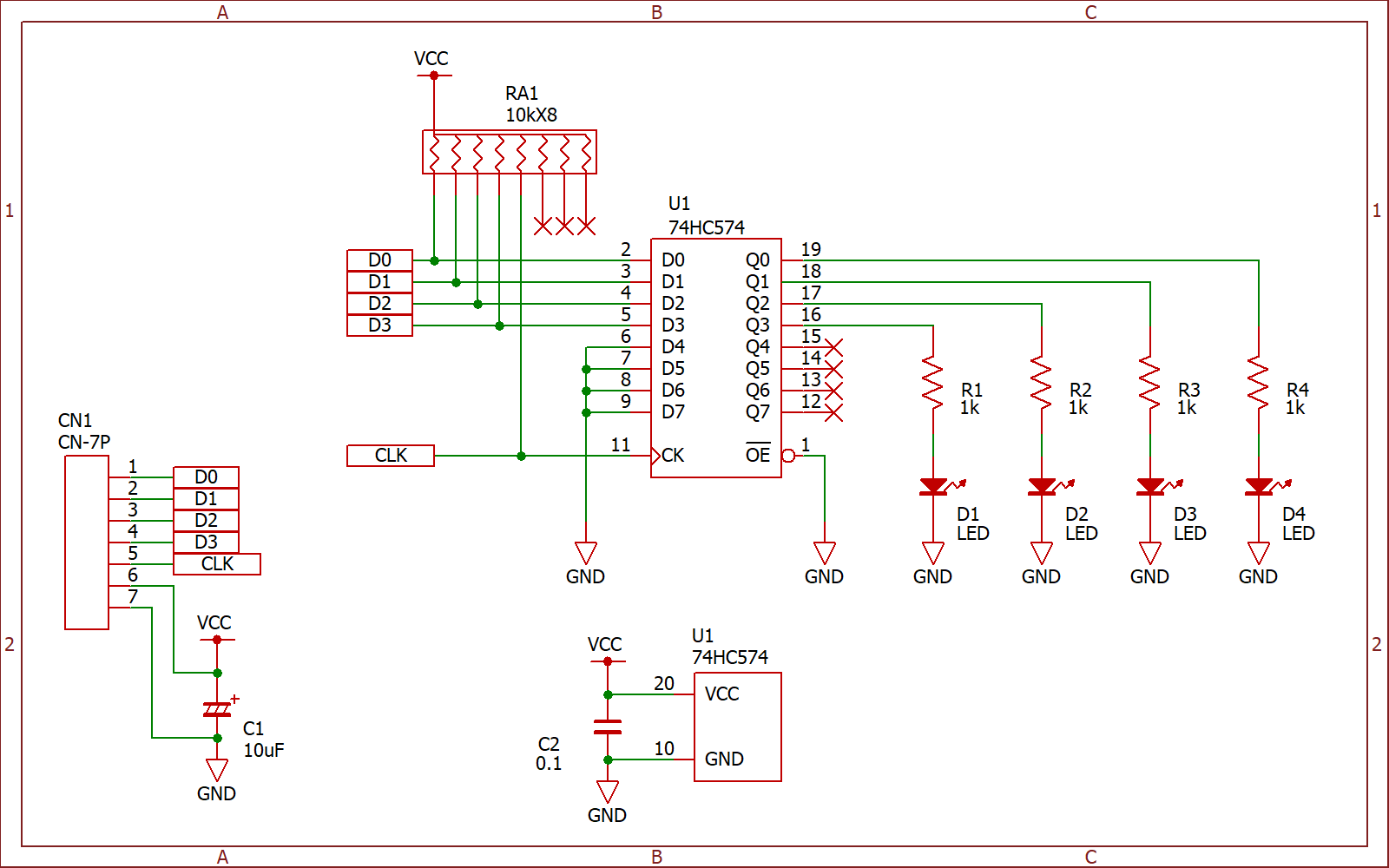 BSch3Vの回路図をカラー画像で書き出す方法、2.5倍でカラー出力の例