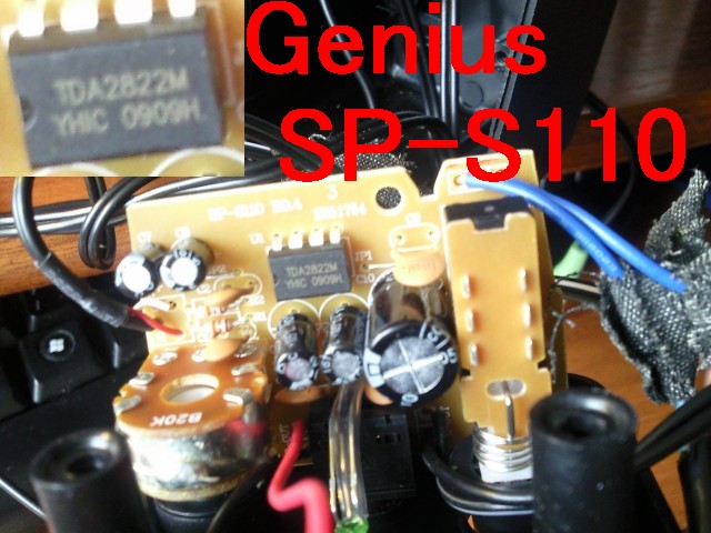 海外型番 Genius SP-S110 AMP TDA2822M