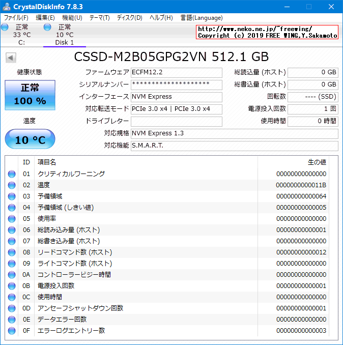CFD PG2VN シリーズ M.2接続 SSD (512GB) CSSD-M2B05GPG2VNのベンチマーク レビュー