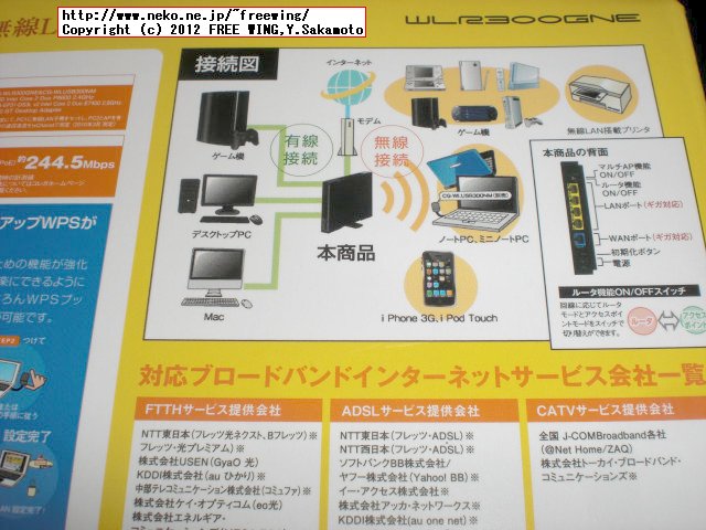 コレガ 無線LANルータ CG-WLR300GNE ギガ対応 DLNA NTFS対応