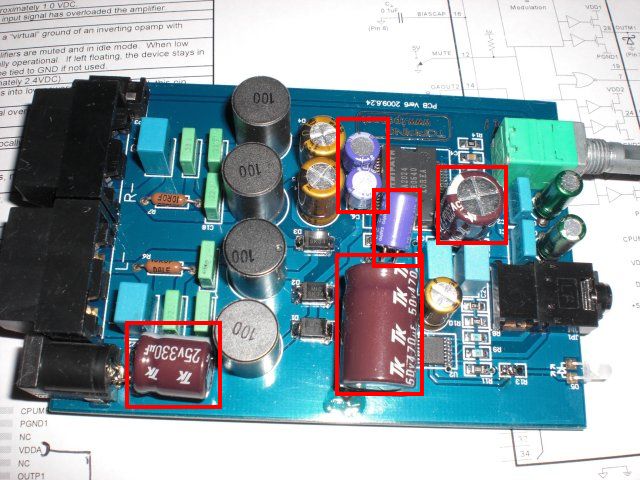 TOPPING TP-M1にコンデンサ付けました(物凄い音質がアップした気がします)