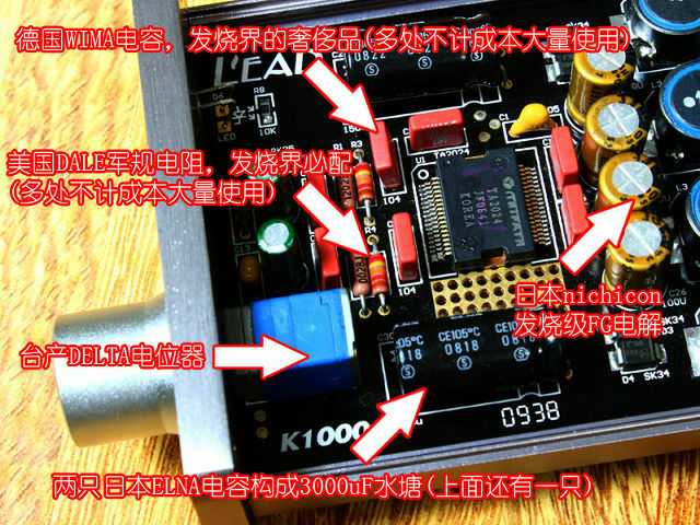 LEAD力德 TA2024力作K1000(有名部品を使っていると説明)