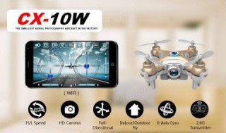 Cheerson CX-10W CX10W Mini Wifi FPV With 720P Camera 2.4G 4CH 6 Axis LED RC Quadcopter