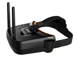 Eachine VR009 5.8G 40CH自動検索ダブルアンテナミニFPVゴーグル3.0インチ480 * 320 LCDドローン内蔵RCドローン初心者用 - Black