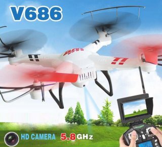 SKU200100 WLtoys V686G FPV Headless Mode RC Quadcopter with 2MP Camera