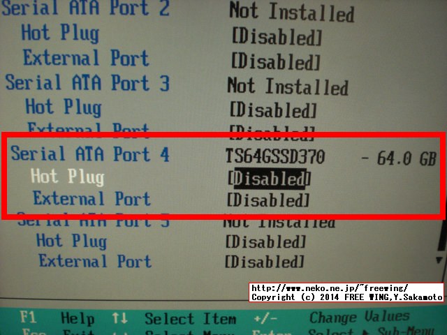 Giada D310ベアボーンに SSDを増設