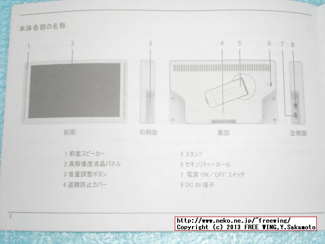 7インチ電子POPモニター『GP7D-WH』