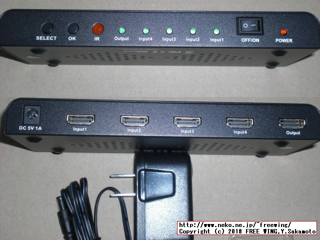 HDMI切替器 セレクター 4入力1出力 PIP機能付き 4K 3D対応 HDSFX0401P