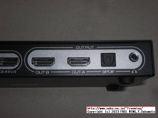 AGPtEK HDMI分配器 6入力2出力 HDMI True Matrix 6x2