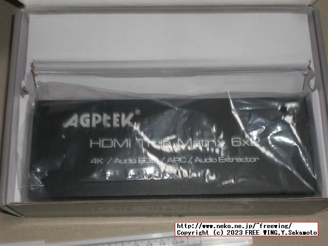 AGPtEK HDMI分配器 6入力2出力 HDMI True Matrix 6x2