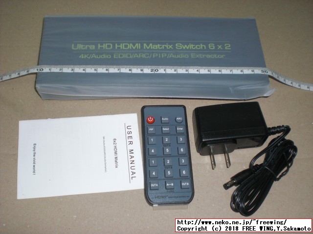 マトリックス6＊ 2 HDMI 6 入力 2出力スプリッタスイッチ4K 2K ARC EDID 1080p 3Dコンバータ