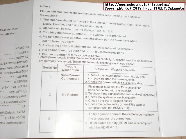 YS731B HDMI Splitter HDCP compliant