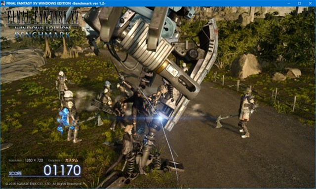 Intel NUC Kit NUC8I5BEHで FINAL FANTASY XV WINDOWS EDITION ベンチマークを動かしてみた