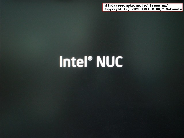 インテル NUC キット NUC8i5BEHの BIOSアップデート方法、写真付き解説手順