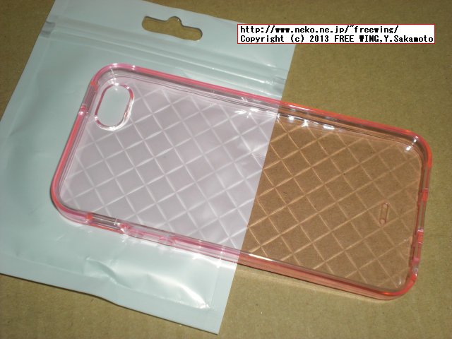 上海問屋で 269円と安めの iPhone5専用 TPUケース（クリア）