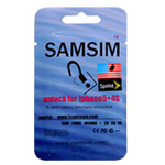 iPhone 4S/5用 Simロック解除アダプタ SAMSIM