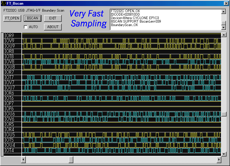 バウンダリスキャンによる高速！簡易ロジックモニタ