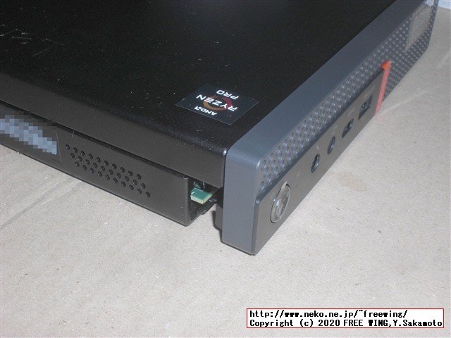 Lenovo ThinkCentre M75q-1 Tiny AMD Ryzen 5 PRO 3400GEの写真レビュー