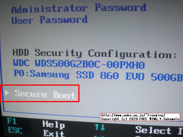 Lenovo ThinkCentre M75q-1 Tiny BIOSの隠しメニューを表示する方法