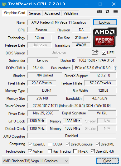 Lenovo ThinkCentre M75q-1 Tiny AMD Ryzen 5 PRO 3400GEに最新のグラフィックドライバをインストールする方法